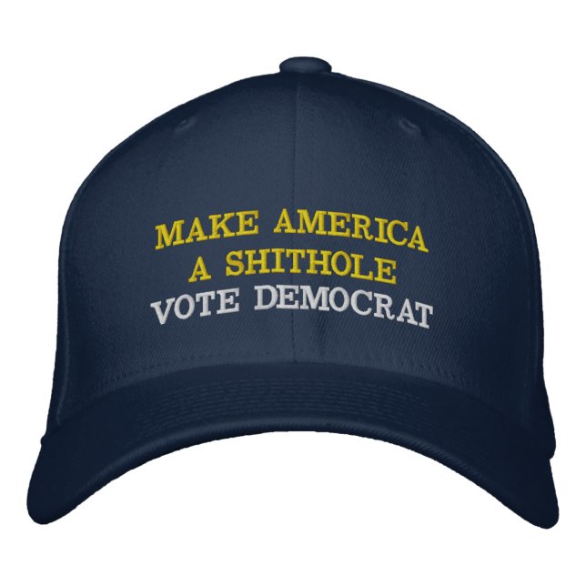 Trump 2024 Amerika - Funny Anti Biden Bestickte Baseballkappe (Vorderseite)