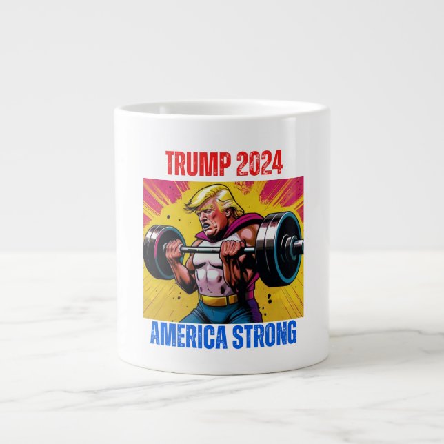 TRUMP 2024 AMERIKA STARK Jumbo-Tasse (Vorderseite)