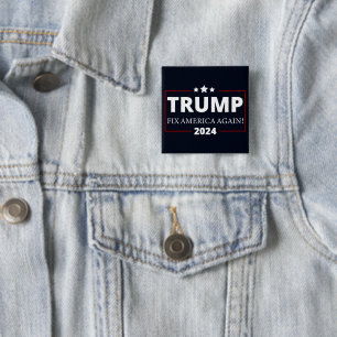 Trump 2024   Amerika wieder reparieren Button