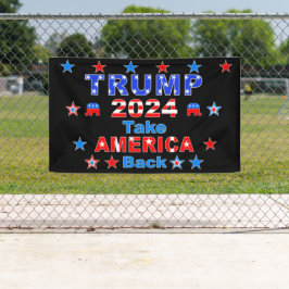TRUMP 2024: AMERIKA zurück Banner