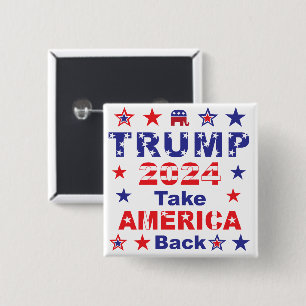TRUMP 2024: AMERIKA zurück Button