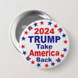 TRUMP 2024: Amerika zurück Button