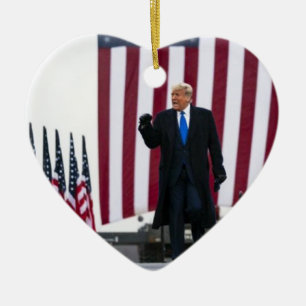Trump 2024: Amerika zurück Keramik Ornament