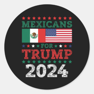 Trump 2024: Amerika zurück nach Mexiko - USA Runder Aufkleber