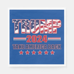 Trump 2024: Amerika zurück Serviette