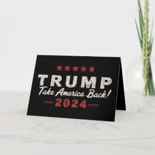 Trump 2024 Amerika zurückerobern Präsident 47 USA Dankeskarte