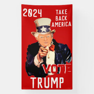 Trump 2024: Amerika zurücknehmen Banner