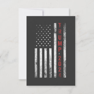 Trump 2024 Amerikanische Flagge beängstigend Vinta