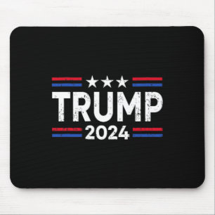Trump 2024: Amerikas Fahne zurücknehmen (2 Seiten) Mousepad