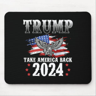 Trump 2024: Amerikas Fahne zurücknehmen Trump 2 Mousepad
