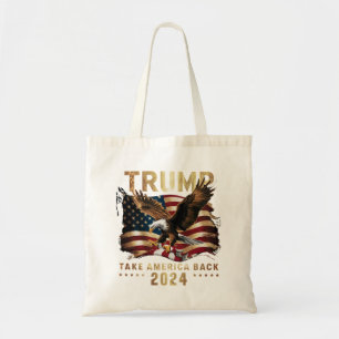Trump 2024: Amerikas Fahne zurücknehmen Trump 2 Tragetasche