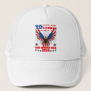 Trump 2024: Amerikas Fahne zurücknehmen Trump 2 Truckerkappe