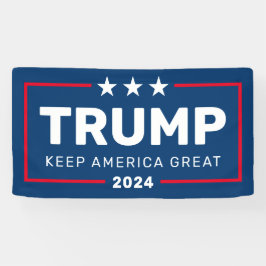 Trump 2024 Behielt Amerika groß - blau rot Banner