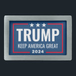 Trump 2024 Behielt Amerika groß - blau rot Rechteckige Gürtelschnalle<br><div class="desc">Ein Design, das Präsident Trumps Wiederwahlkampf unterstützt. Ein modernes und minimales Layout, das uns in einer Menschenmenge widerstehen wird. Der marineblaue Hintergrund kann bei diesem perfekten Design für Donald Trump geändert werden. Dieses klassische Design ist kühn und leicht zu lesen. Trump ist sehr groß und kann von weitem gesehen werden....</div>