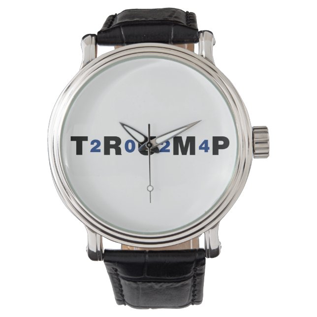 Trump 2024 Blue Armbanduhr (Vorderseite)