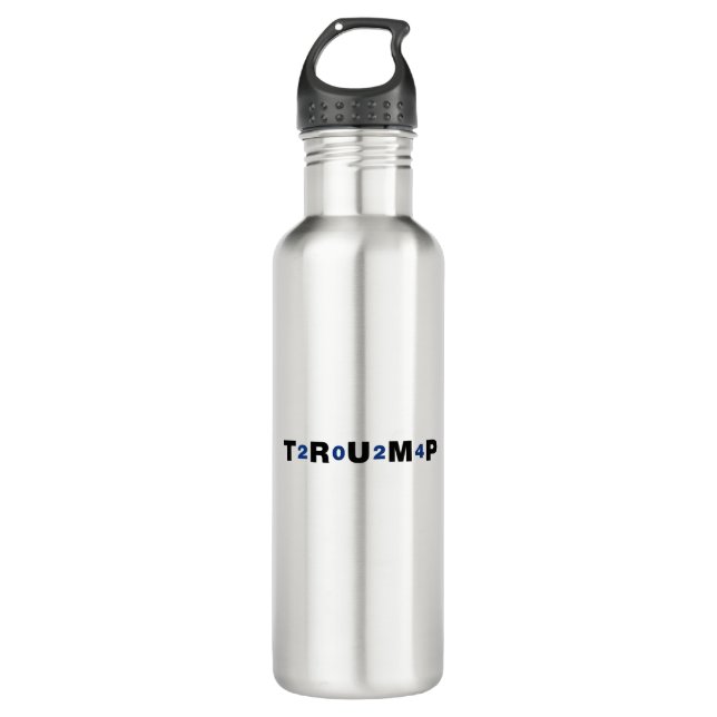 Trump 2024 Blue Edelstahlflasche (Vorderseite)