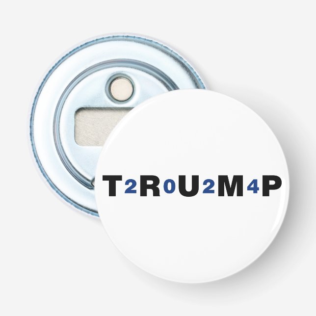 Trump 2024 Blue Flaschenöffner (Vorderseite)