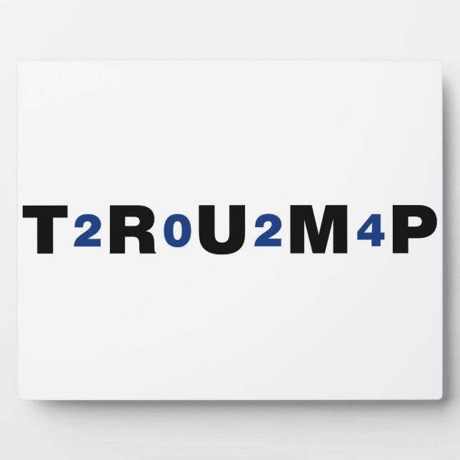 Trump 2024 Blue Fotoplatte (Vorderseite)
