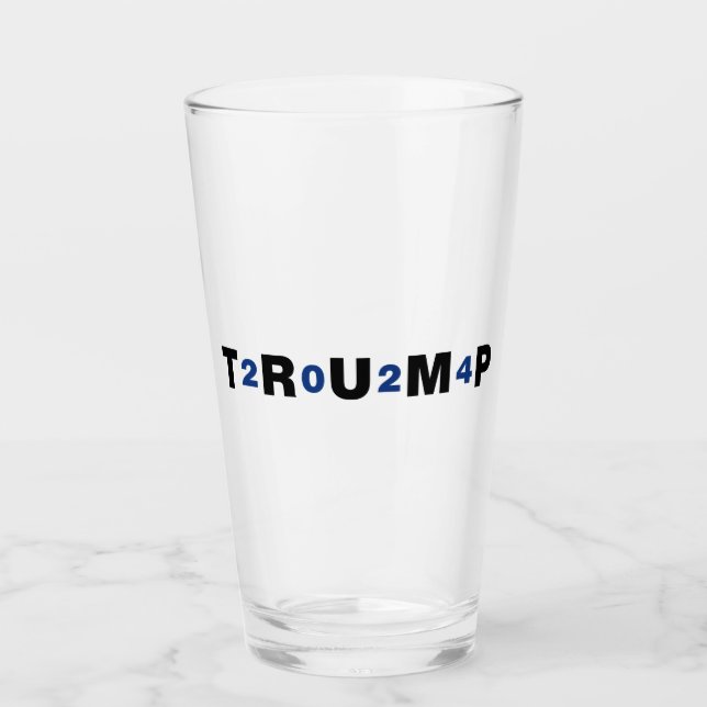 Trump 2024 Blue Glas (Vorderseite)