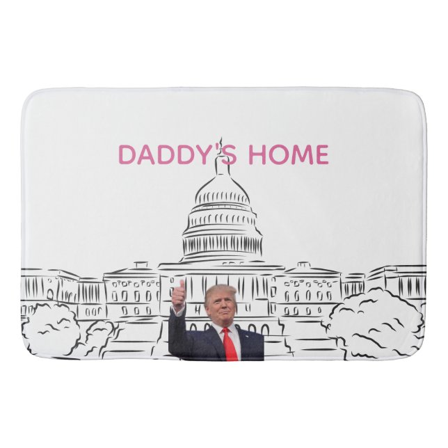 Trump 2024 bringt Amerika zurück auf Daddys Zuhaus Badematte (Vorderseite)