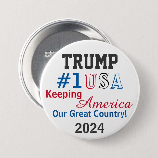 Trump 2024 button (Vorne & Hinten)