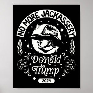 Trump 2024 Cowboy Usa 2024 Wahlen Us Poster