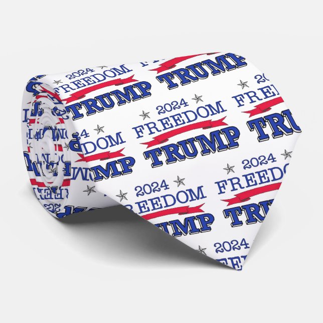 TRUMP 2024 Cravate de la liberté (Roulé)