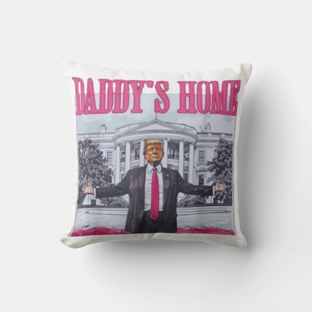 Trump 2024 DADDYs ZUHAUSE Kissen (Vorderseite)