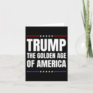 Trump 2024, das goldene Zeitalter der USA Patrioti Karte