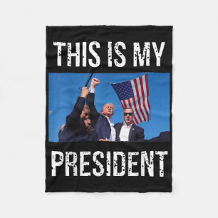 Trump 2024 Das ist mein Präsident Fleecedecke