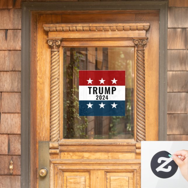 Trump 2024 Decal Fensteraufkleber (Haustür)