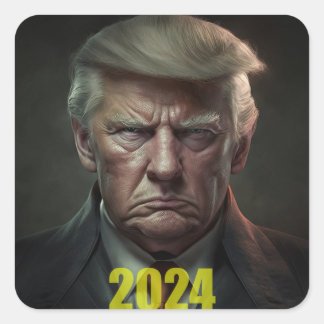 Trump 2024: Die Rachetour beginnt Quadratischer Aufkleber