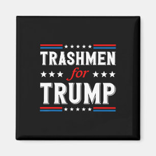 Trump 2024: Die sonnige Wahl Garbageman Magnet