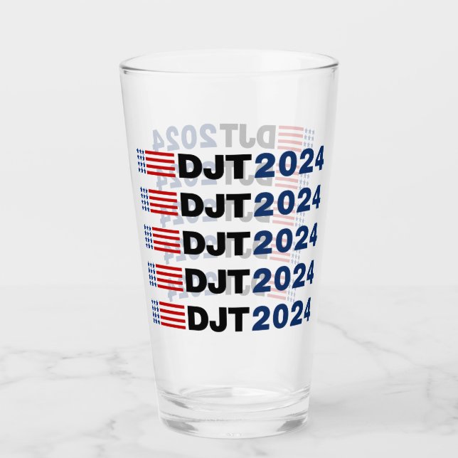 Trump 2024 DJT Glas (Vorderseite)