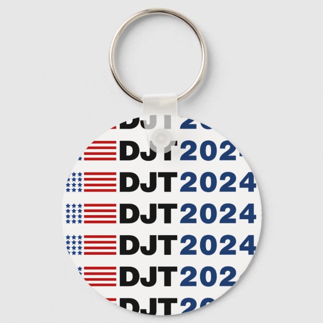 Trump 2024 DJT Schlüsselanhänger (Vorderseite)