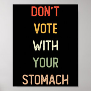 Trump 2024 Donald Trump Vance Wählen Sie nicht mit Poster