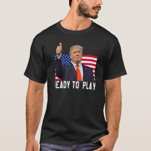 Trump 2024 Flag 45 47 Wahlen Rettete Amerika wiede T-Shirt