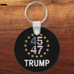 Trump 2024 Flag Amerika zurück 45 47 Schlüsselanhänger<br><div class="desc">Trump 2024 Flag Amerika zurück 45 47</div>