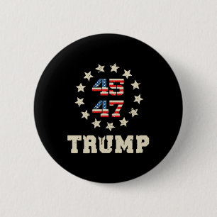 Trump 2024-Flagge (auf Byck) Take America Ck Trump Button