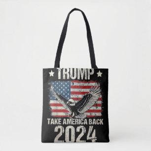 Trump 2024-Flagge: Holt Amerika zurück Männer Frau Tasche