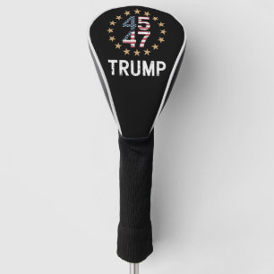 Trump 2024 Flagge Nimm Amerika zurück Trump 45 47 Golf Headcover