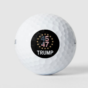 Trump 2024 Flagge Nimm Amerika zurück Trump 45 47 Golfball