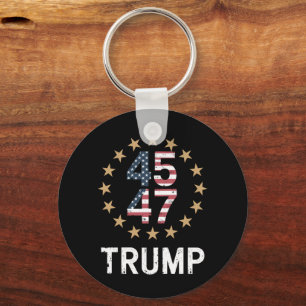 Trump 2024 Flagge Nimm Amerika zurück Trump 45 47  Schlüsselanhänger