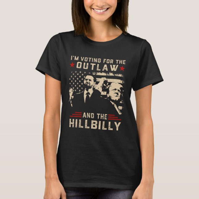 Trump 2024 Flaggengesetz Hillbilly J.d.vance 2024  T-Shirt (Vorderseite)