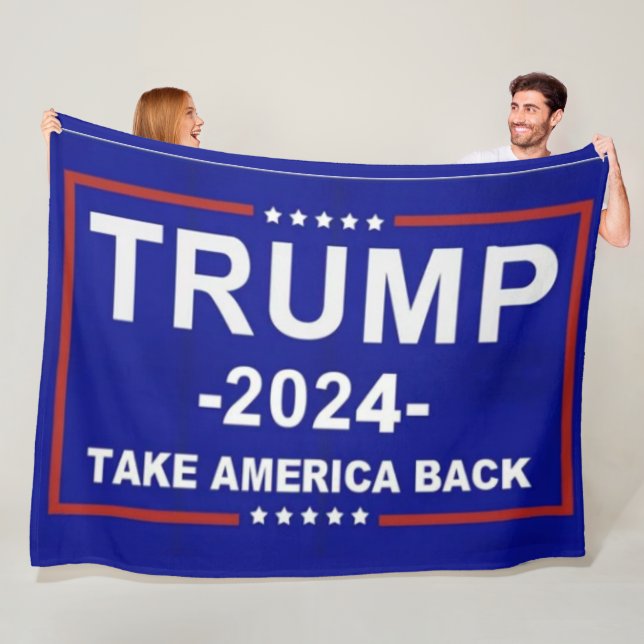 TRUMP 2024 FLEECEDECKE (Beispiel)