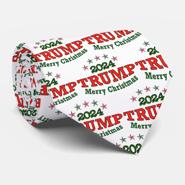 TRUMP 2024 Frohe Weihnachtslieder Krawatte (Gerollt)