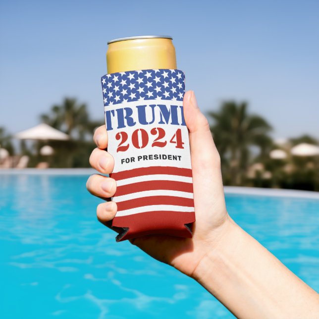Trump 2024 für Präsidentschaftswahlkampf Selters Dosenkühler (In Situ Pool)