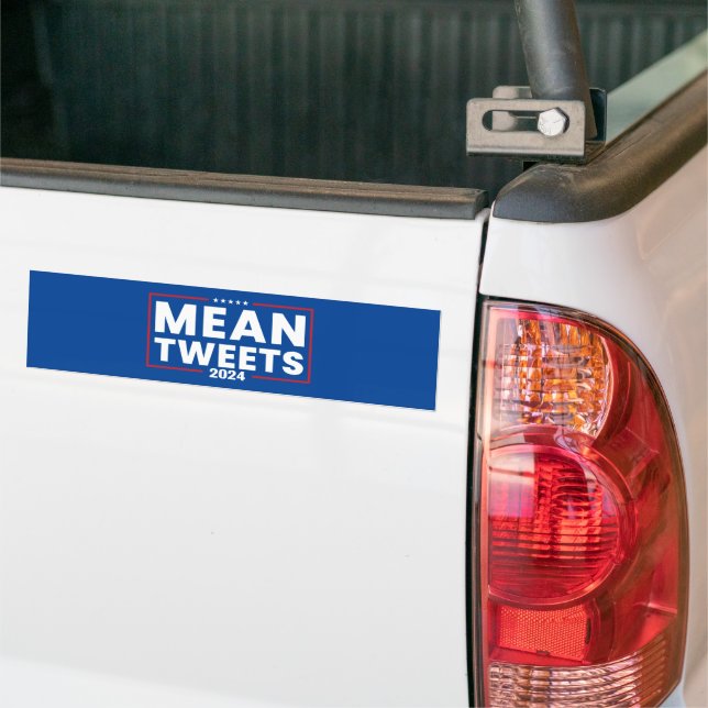 Trump 2024 Gemein Tweete Wahlen Autoaufkleber (Auf Lkw)