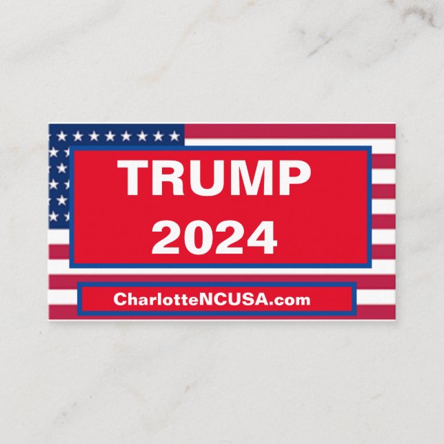 TRUMP 2024 GESCHÄFTSKARTE VISITENKARTE (Vorderseite)