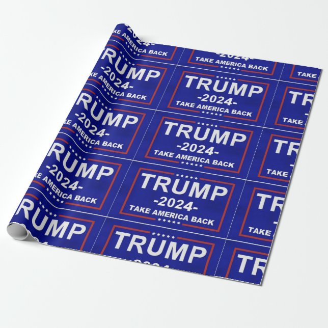 TRUMP 2024 GESCHENKPAPIER (Ungerollt)